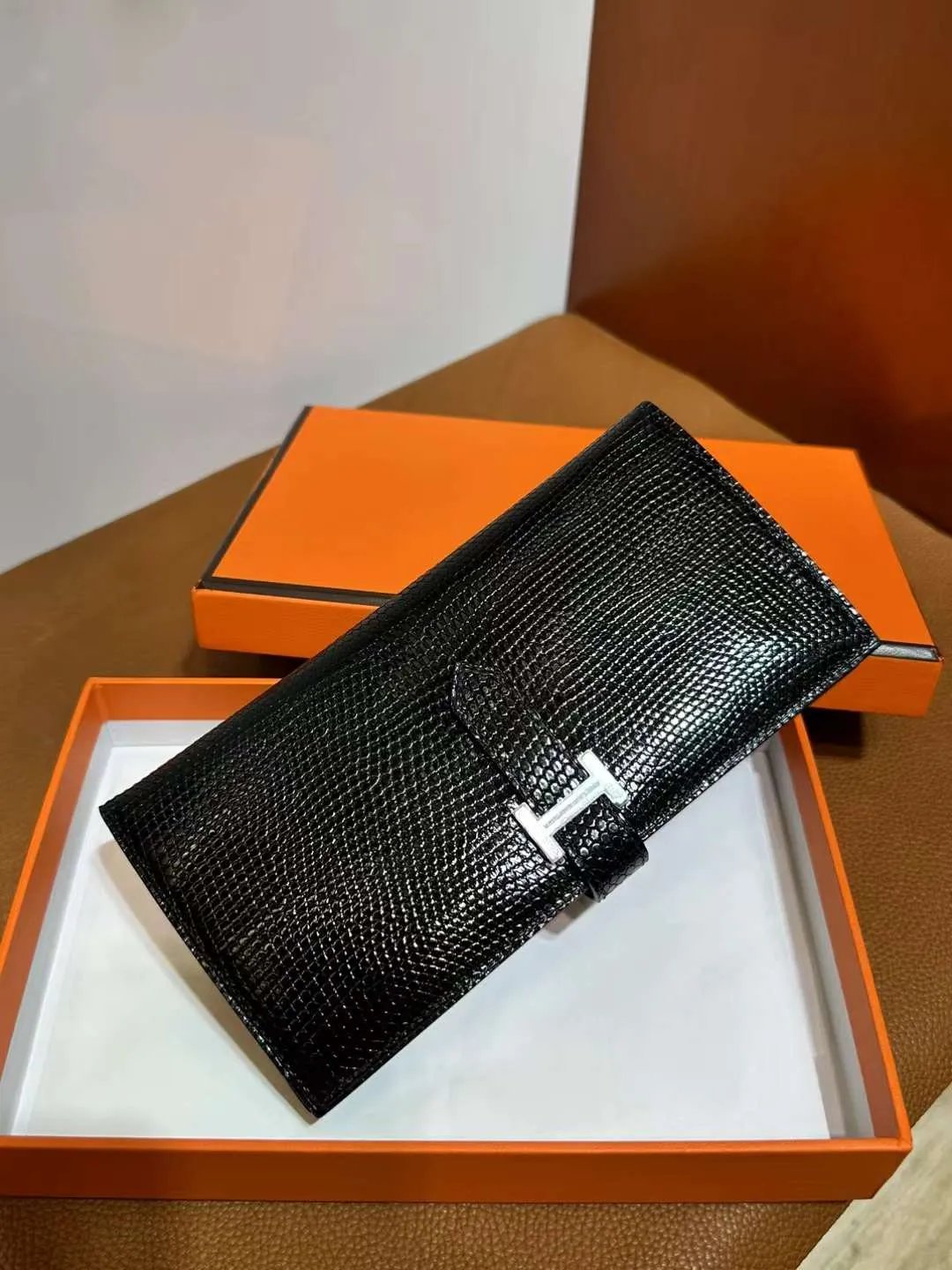 Bearn H Wallet Lizard Ck89 Black
