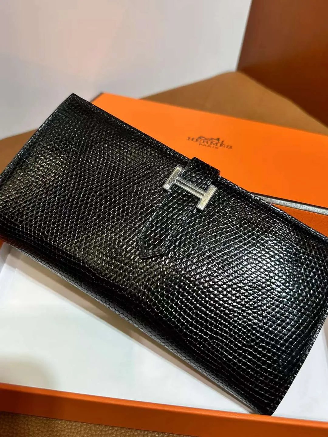 Bearn H Wallet Lizard Ck89 Black