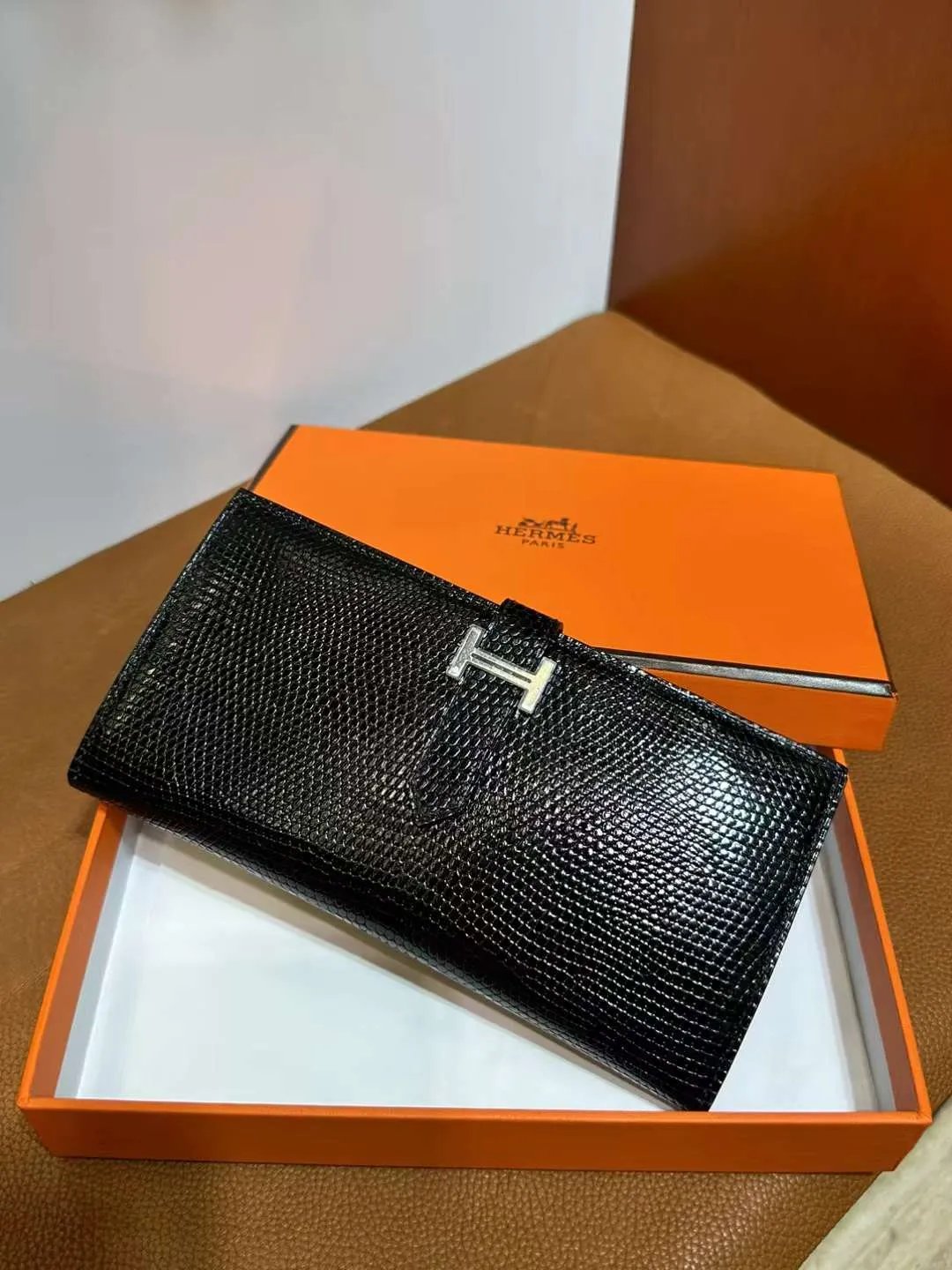 Bearn H Wallet Lizard Ck89 Black
